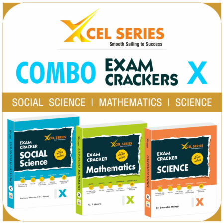 XCEL Series Exam Crackers COMBO of Science, Social Science, Mathematics Class 10